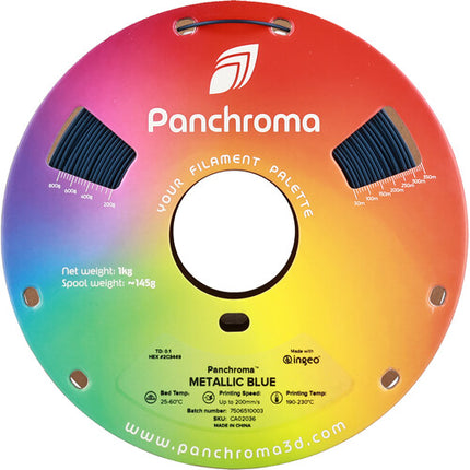 Polymaker Panchroma Metallic PLA filamento impresión 1kg azul metálico 1.75mm