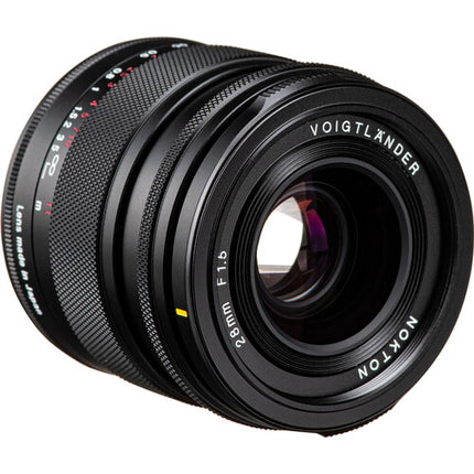 Voigtlander Nokton 28mm f1.5 objetivo gran angular compacto Sony E con parasol
