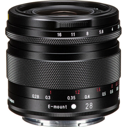 Voigtlander Nokton 28mm f1.5 objetivo gran angular compacto Sony E con parasol