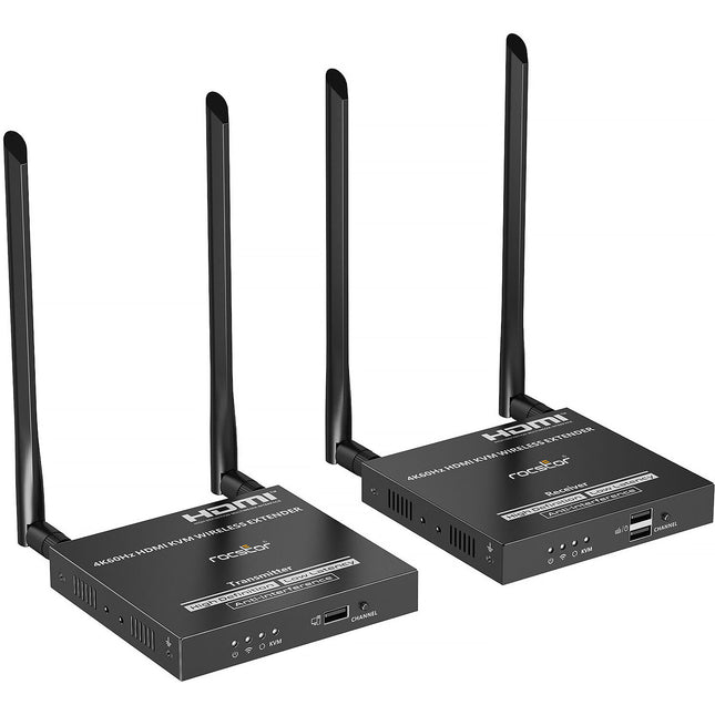 Rocstor TrueReach TR22 Kit Extensor HDMI KVM Inalámbrico 4K60 164 Pies 2 Receptores