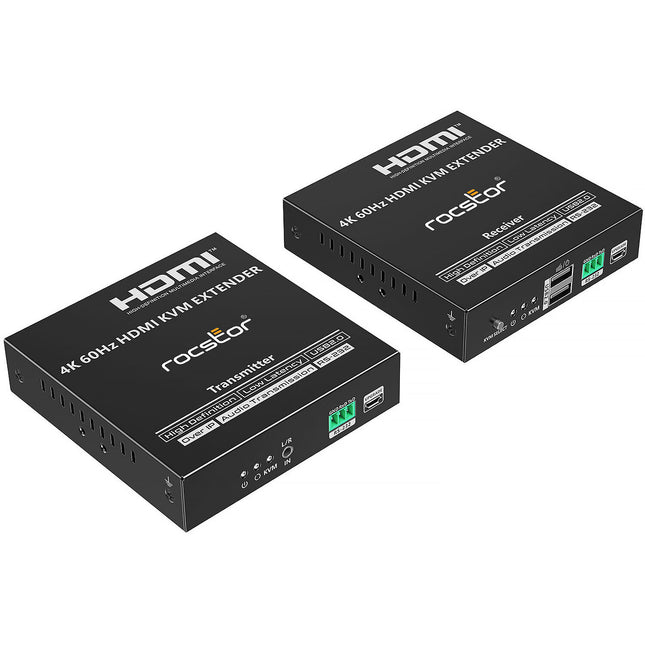 Rocstor TrueReach TR20 Extensor KVM HDMI 4K60 hasta 120 m con USB y RS-232