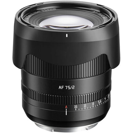 TTArtisan AF 75mm f2 Lente para Nikon Z Full-Frame Diafragma 9 hojas