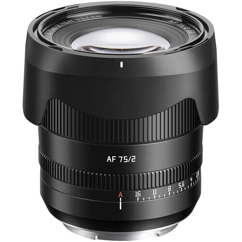 TTArtisan AF 75mm f2 Lente para Nikon Z Full-Frame Diafragma 9 hojas