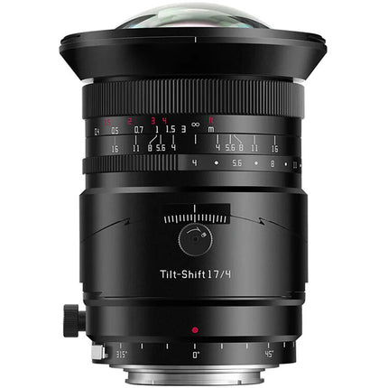 TTArtisan 17mm f4 Lente Tilt-Shift para Sony E F4 a F16 Construcción Metálica