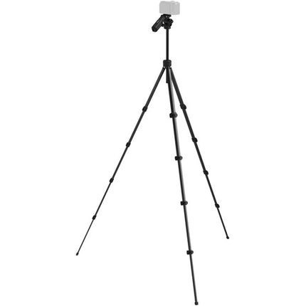 SmallRig 5473 Trípode de Aluminio Compacto 63" con Abrazadera para Teléfono y Bolsa de Almacenamiento
