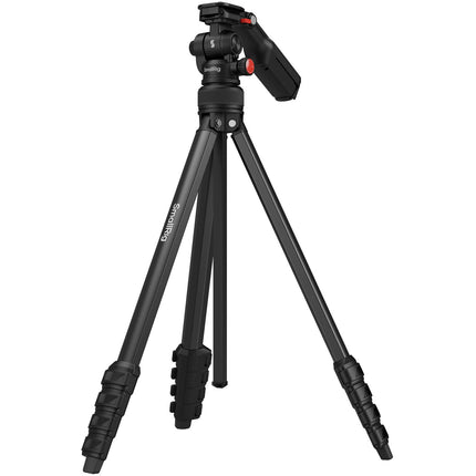 SmallRig 5473 Trípode de Aluminio Compacto 63" con Abrazadera para Teléfono y Bolsa de Almacenamiento