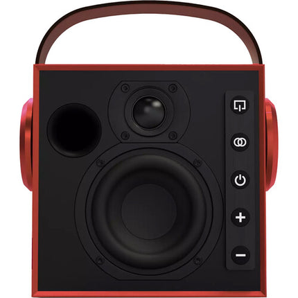 Morel Biggie Altavoz Bluetooth portátil 4" Woofer 20 horas reproducción Ruby Red