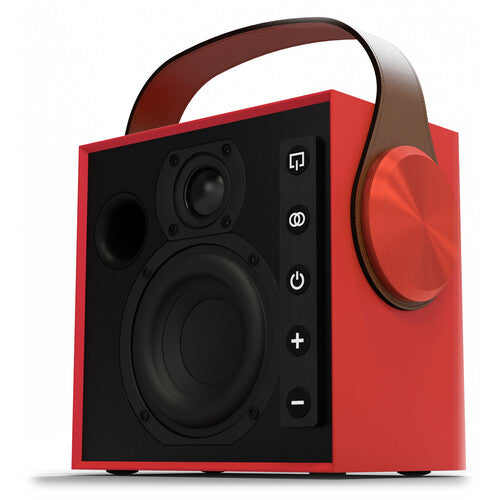 Morel Biggie Altavoz Bluetooth portátil 4" Woofer 20 horas reproducción Ruby Red