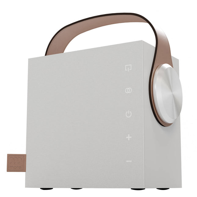 Morel Biggie Altavoz Bluetooth Portable Blanco Minimal 20 Horas Reproducción