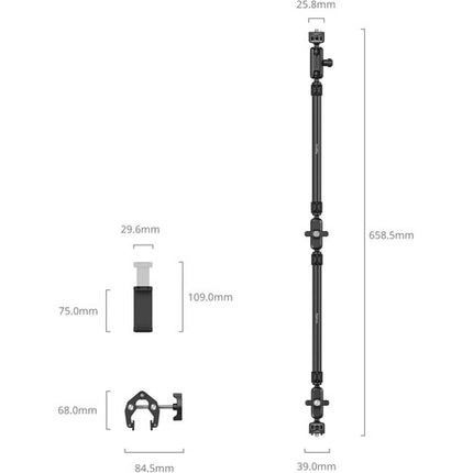 SmallRig Magic Arm de Escritorio con Pinza Cangrejo y Soporte para Smartphone Ajustable 22.4 Pulgadas Carga 1 Kg
