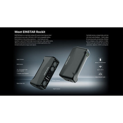 Afinia Einstar Rockit Escáner 3D Full Color 90 fps Wi-Fi USB-C portátil
