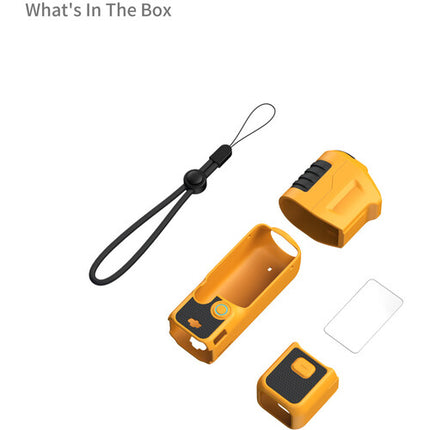 SmallRig Funda de Silicona para DJI Osmo Pocket 3 Kit Completo Antideslizante con Protector de Pantalla y Correa de Muñeca