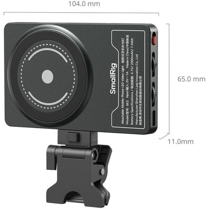 SmallRig M3 Luz LED Bicolor para Video con Batería y Montura Magnética