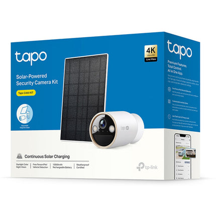 TP-Link Tapo C460 Cámara de Seguridad Solar UHD 4K 15 fps IP66 IP65