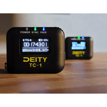 Deity Microphones TC-1 Generador Wireless de Código de Tiempo 28 Horas Batería 2.4 GHz Bluetooth 2-Pack