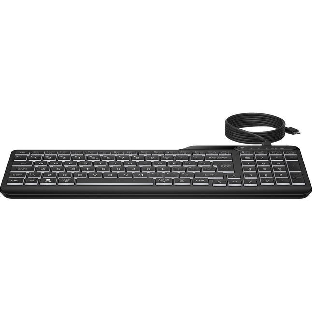 HP 405 Teclado Retroiluminado USB-C Cable Ajustable Silencioso