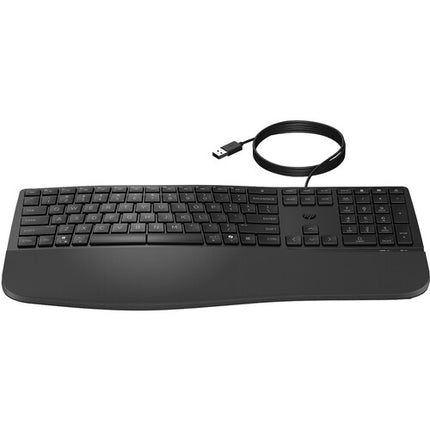 HP 485 Comfort Teclado Cableado USB-A 23 Teclas Programables Reposamuñecas Integrado