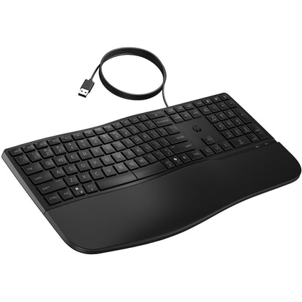 HP 485 Comfort Teclado Cableado USB-A 23 Teclas Programables Reposamuñecas Integrado