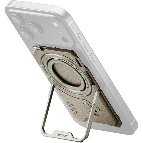 Tilta Khronos Backplate Magnético Multifuncional para iPhone 17 Pro Max Beige sin Funda Soporte Mejorado