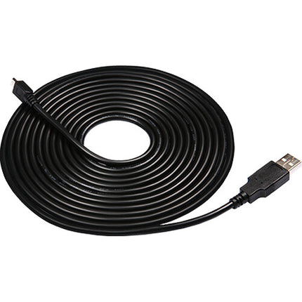 Transcend Cargador de Coche Dual USB-A para Dashcams con Cables de 26.2 y 13.1 Pies