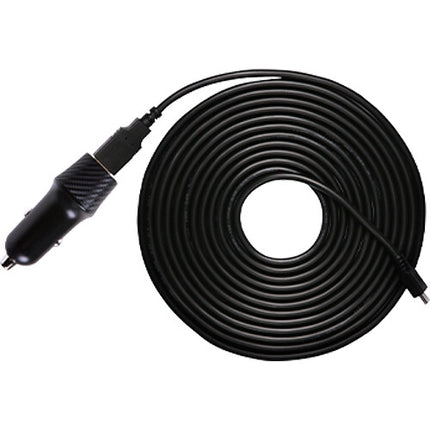Transcend Cargador de Coche Dual USB-A para Dashcams con Cables de 26.2 y 13.1 Pies