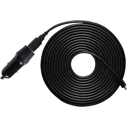 Transcend Cargador de Coche Dual USB-A para Dashcams con Cables de 26.2 y 13.1 Pies
