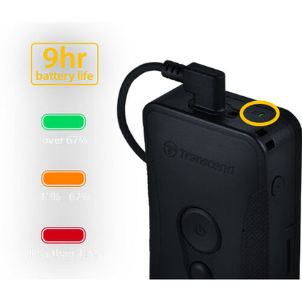 Transcend DrivePro Body 70 Cámara Corporal 2K 1440p 64GB IP68