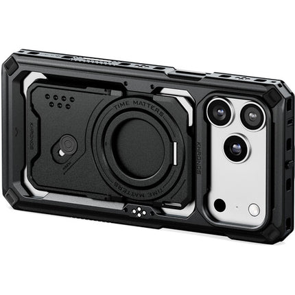 Tilta Khronos Funda de Cine para iPhone 17 Pro Max con Soporte Magnético y Cortador Integrado Negro