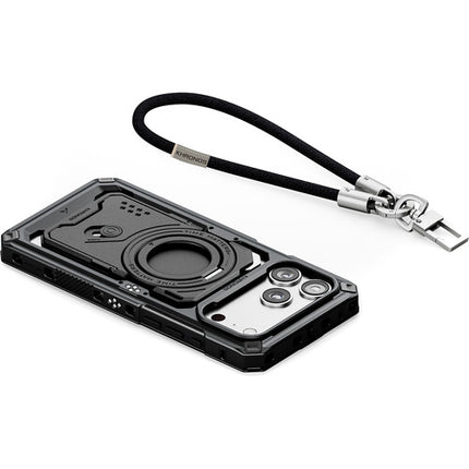 Tilta Khronos Funda de Cine para iPhone 17 Pro Max con Soporte Magnético y Cortador Integrado Negro