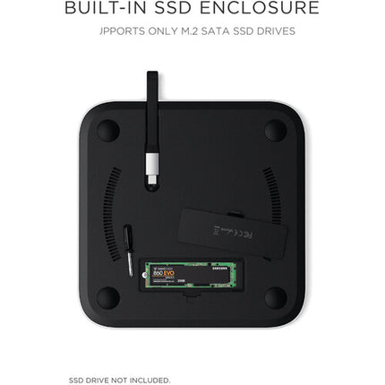 Satechi Stand y Hub con Caja para SSD M.2 para Apple Mac Mini y Mac Studio USB-C 3.2 Gen 2