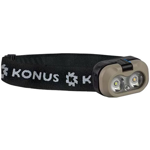 Linterna frontal recargable KonusFlash-8 450 lúmenes 5 modos luz USB-C