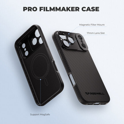 Freewell Pro Filmmaker Funda para iPhone 17 Pro Max con Ranura 17mm y MagSafe