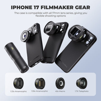 Freewell Pro Filmmaker Funda para iPhone 17 Pro Max con Ranura 17mm y MagSafe