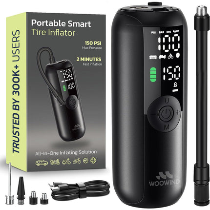 Woowind LP1 Inflador de Neumáticos Recargable 4000mAh 150 PSI