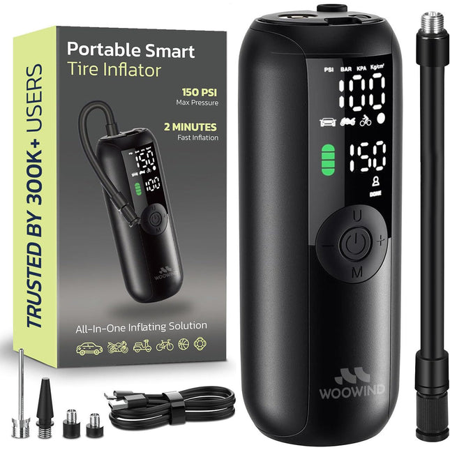 Woowind LP1 Inflador de Neumáticos Recargable 4000mAh 150 PSI
