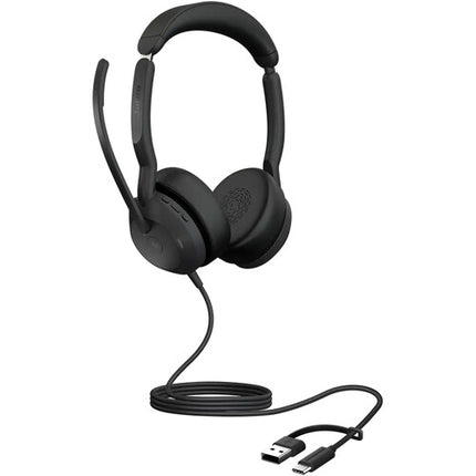 Jabra Evolve2 50 Auriculares Estéreo Cable USB-C/A con Cancelación de Ruido y Estuche