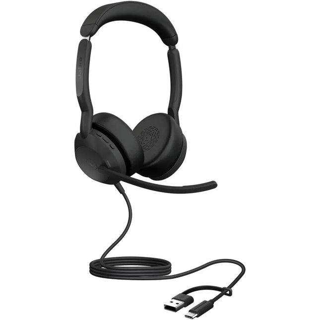 Jabra Evolve2 50 Auriculares Estéreo Cable USB-C/A con Cancelación de Ruido y Estuche