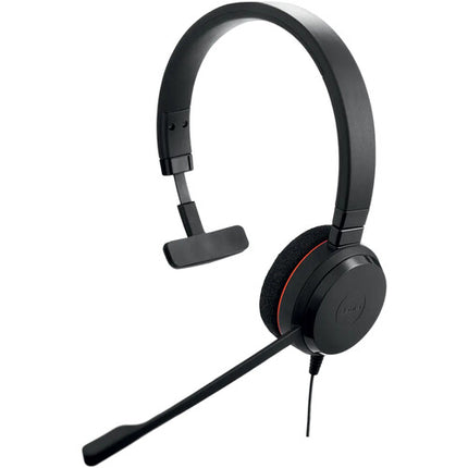 Jabra EVOLVE 20 Auricular Mono con Micrófono Cancelación de Ruido y USB para Microsoft Teams