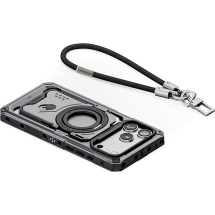 Tilta Khronos Case para iPhone 17 Pro Max Gris con Kickstand y Accesorios