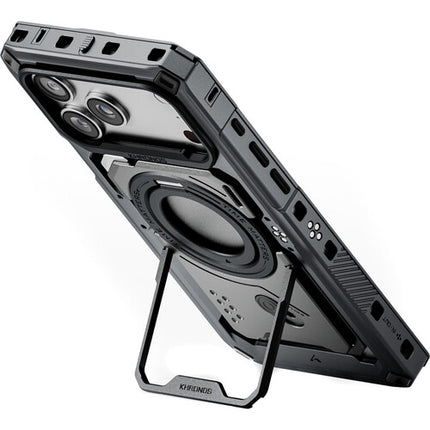 Tilta Khronos Case para iPhone 17 Pro Max Gris con Kickstand y Accesorios
