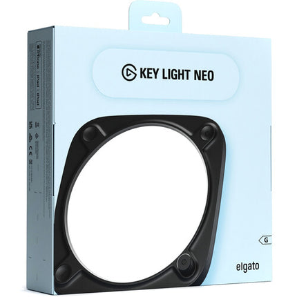 Elgato Key Light Neo Luz Ajustable 2900-7000K Diámetro 15 cm con Soporte Monitor