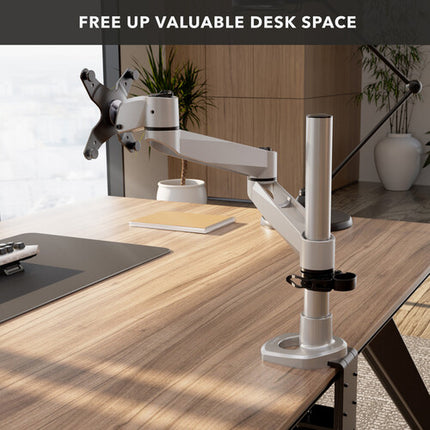 Mount-It! CLiX Soporte de monitor ajustable 13 a 34" con montaje en escritorio y 30 lb capacidad