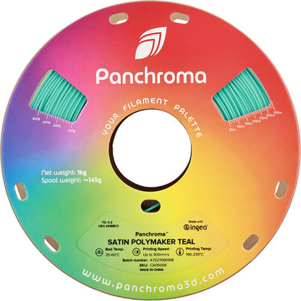 Polymaker Panchroma Marble Filamento PLA 1kg 1.75mm Azul Verde