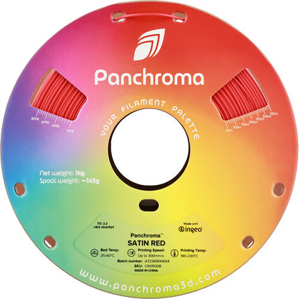 Polymaker Panchroma Marble Filamento PLA Rojo 1kg 1.75mm 300mm/s