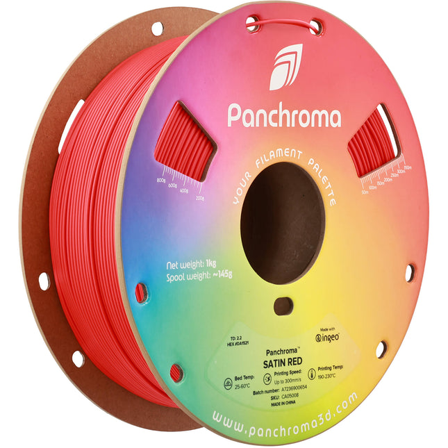 Polymaker Panchroma Marble Filamento PLA Rojo 1kg 1.75mm 300mm/s