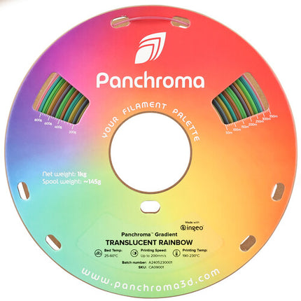 Polymaker Panchroma Filamento PLA translúcido 1kg 1.75mm arcoíris