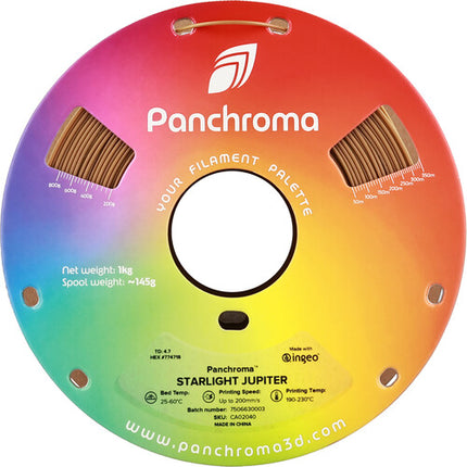 Polymaker Panchroma Starlight Filamento PLA 1kg 1.75mm Temperatura 374-446°F