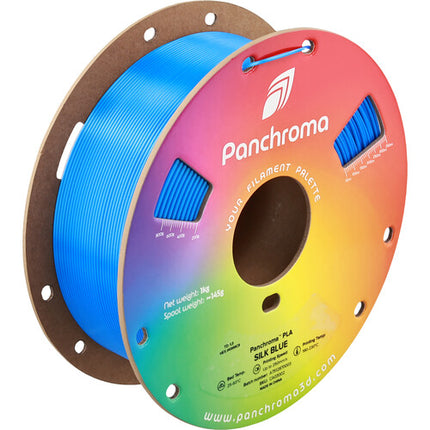Polymaker Panchroma Silk Filamento PLA Traslúcido 1kg Azul Seda 1.75mm