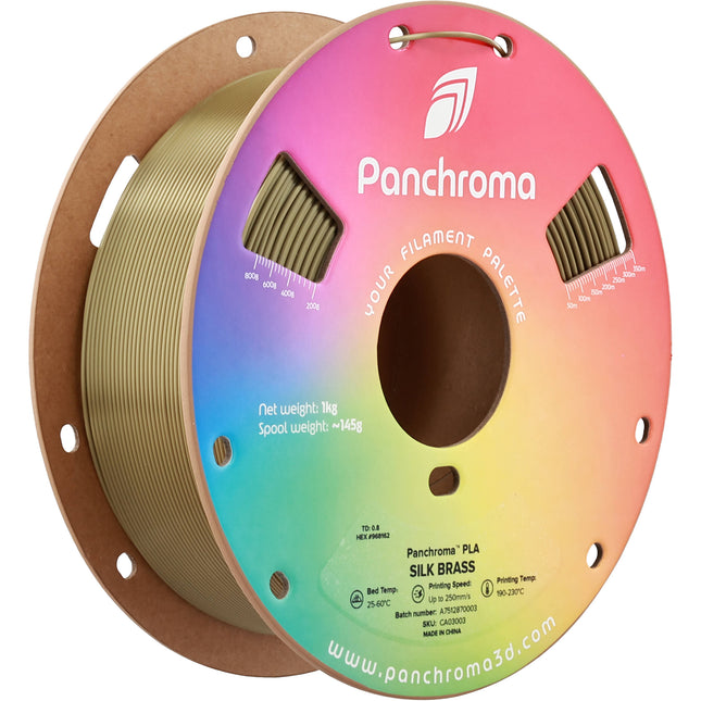 Polymaker Panchroma Silk PLA Filamento 1kg 1.75mm Oro Seda Translucido
