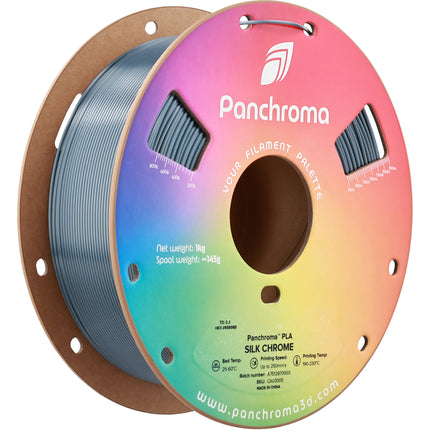 Polymaker Panchroma Silk PLA Filamento para impresión 1kg 1.75mm Seda Cromada